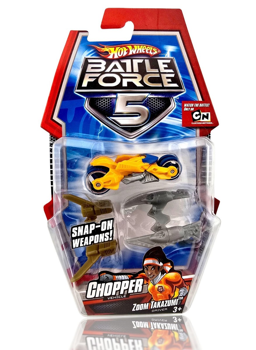 Hot Wheels Battle Force 5 Chopper Zoom Takazumi Snap On Weapons 1