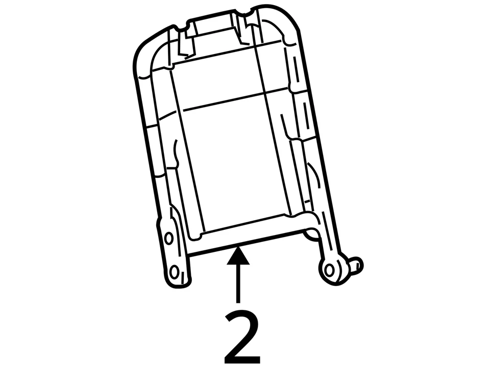 1995-2000 CHEVROLET GMC C2500 K2500 FRAME ASM P/SEAT BK CUSH 12387283 -  NEW OEM - Image 3 of 3