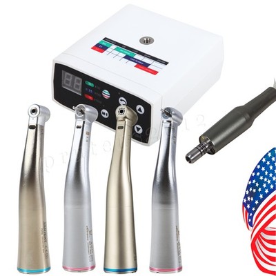 Micromotor eléctrico dental sin escobillas+pieza de mano creciente LED 1:5/1:1