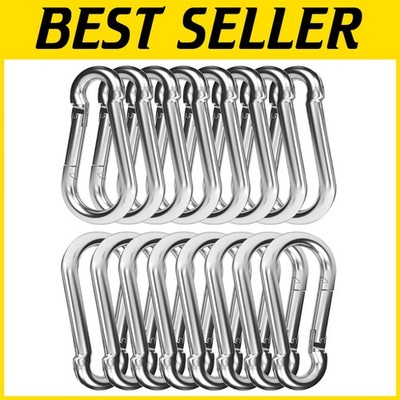 Quick Link Carabiner Clip Set, 500LBS Capacity-