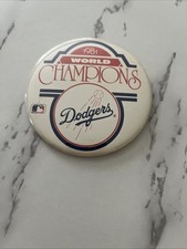 Vintage 1981 Los Angeles Dodgers Baseball Pin World Champions Pinback Button