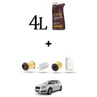 Hoffcar Wartungsset 4 Filter Und 4L ÖL FüR Audi A3 II (8P1, 8PA) 1.4 Tfsi 92KW