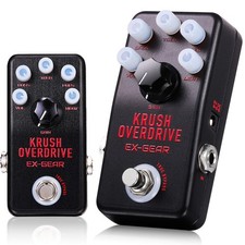 EXGEAR Professional Krush Overdrive Pedal, black