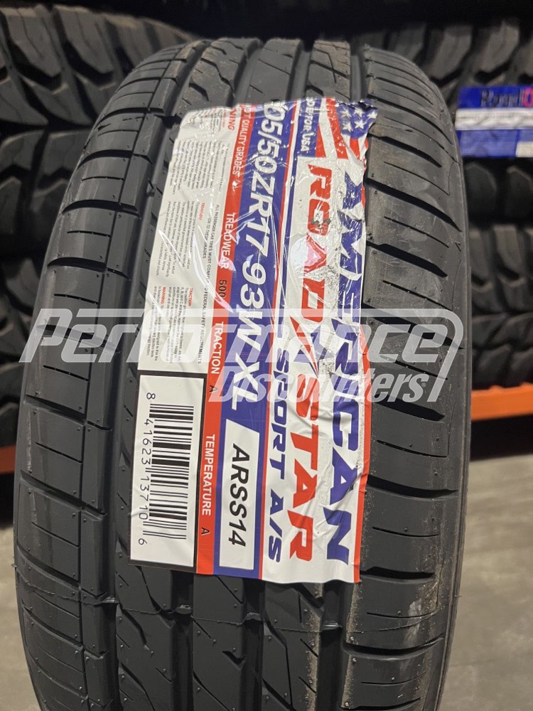 tan205／50R17 4 New American Roadstar Sport A/S Tires 205/50R17 93W SL BSW