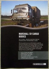 MARSHALL SV CARGO BODIES Commercial Sales Brochure c1999 MAN ERF