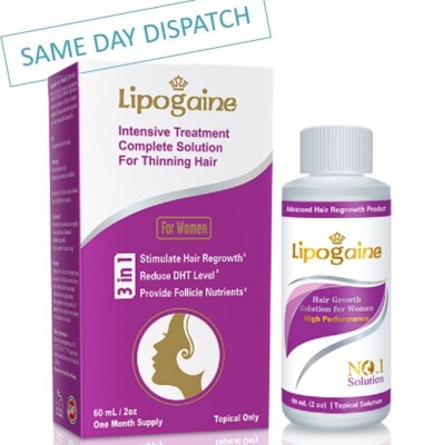 LIPOGAINE FÜR FRAUEN BEHANDLUNG HAARAUSFALL NACHWACHSEN ANTI DHT KOPFHAUT LÖSUNG