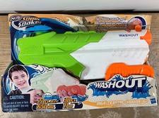 Nerf Super Soaker Washout Water Gun 22 Fl Oz Hasbro Toy White Green Blue