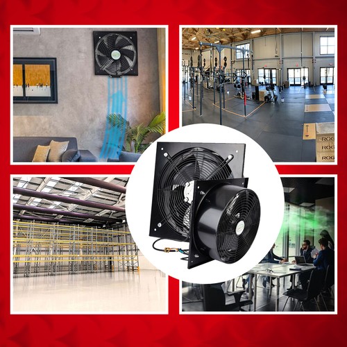 Industrial Ventilación Extractor Metal Axial Escape Comercial Aire Ventilador - Imagen 25 de 101