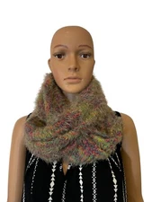 Steve Madden Woman’s Multi Color Scarf one size Wear It Doubled Over New