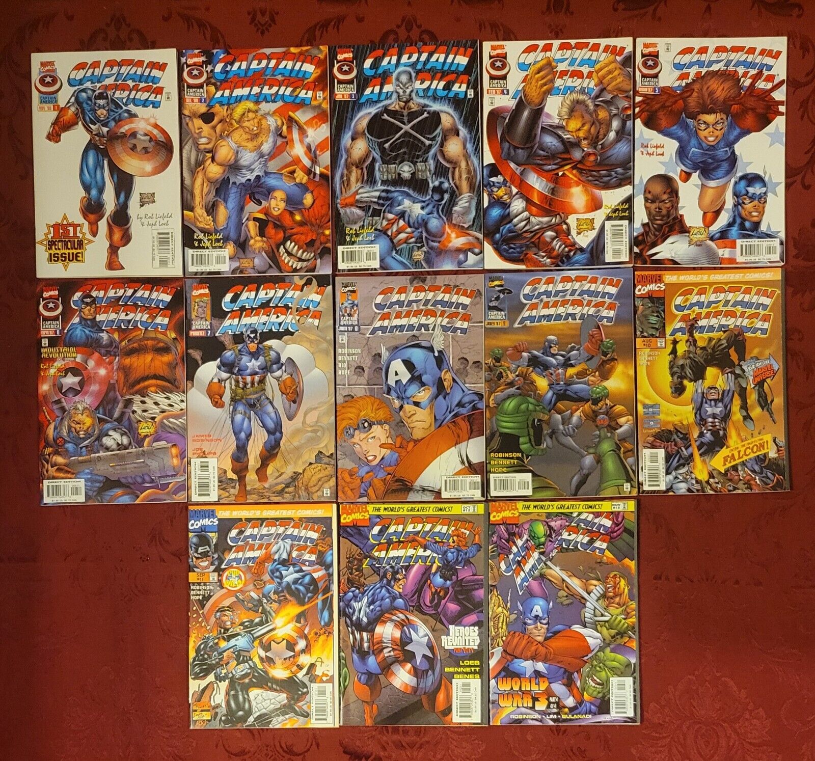 Captain America v2 1996 1-13 Complete Series Rob Liefeld Marvel