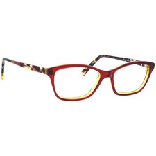 Jean Lafont Eyeglasses Oceane 5093 Root Beer on Yellow Frame France 51 15 138