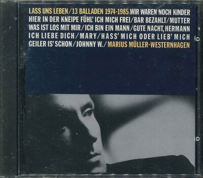    MARIUS MÜLLER-WESTERNHAGEN ''Lass uns leben/13 Balladen 1974-1985'' Best Of CD