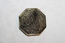 Vintage Brass 1970's HONDA Motorcycles Logo Belt Buckle