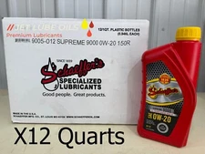 Schaeffer's Supreme 9005 0w-20 Full Synthetic Engine Oil 12 quarts