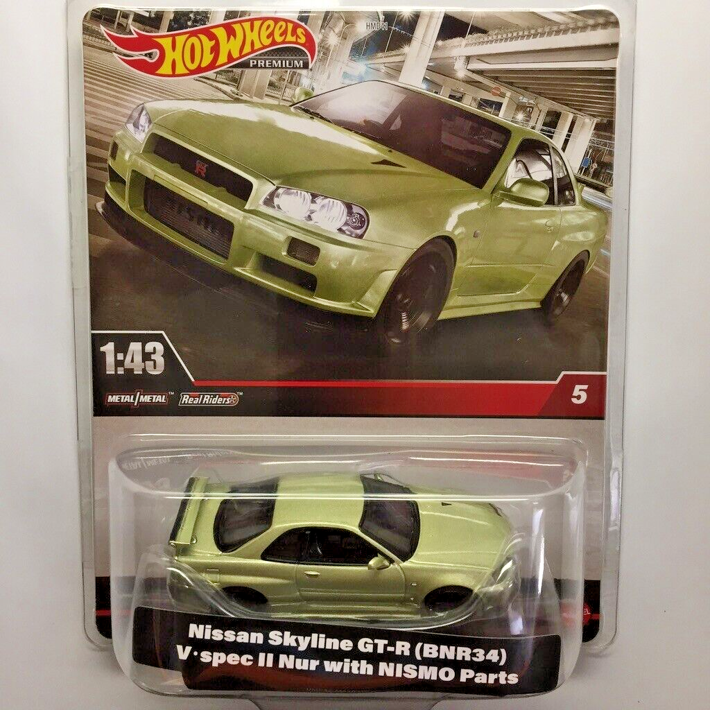 ホットウィール　NISMO NISSAN SKYLINE GT-R BNR34 NEW Hot Wheels Nissan Skyline GT-R BNR34 V Spec Nur with NISMO