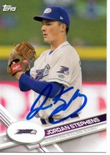 Jordan Stephens Winston Salem-Dash 2017 Topps Pro Debut Signed Card