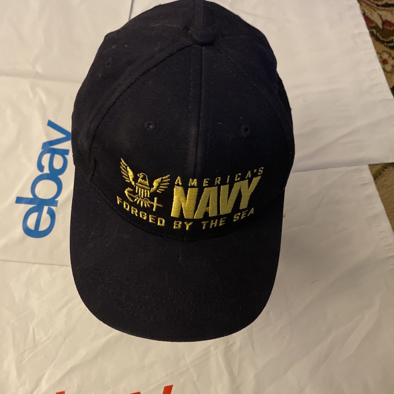 America’s Navy Forged By The Sea Cap/Hat Adjustable Made in USA Military