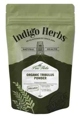 INDIGO HERBS,GLASTONBURY Organic Tribulus Terrestris Powder - 100g & 250g & 500g - Indigo Herbs