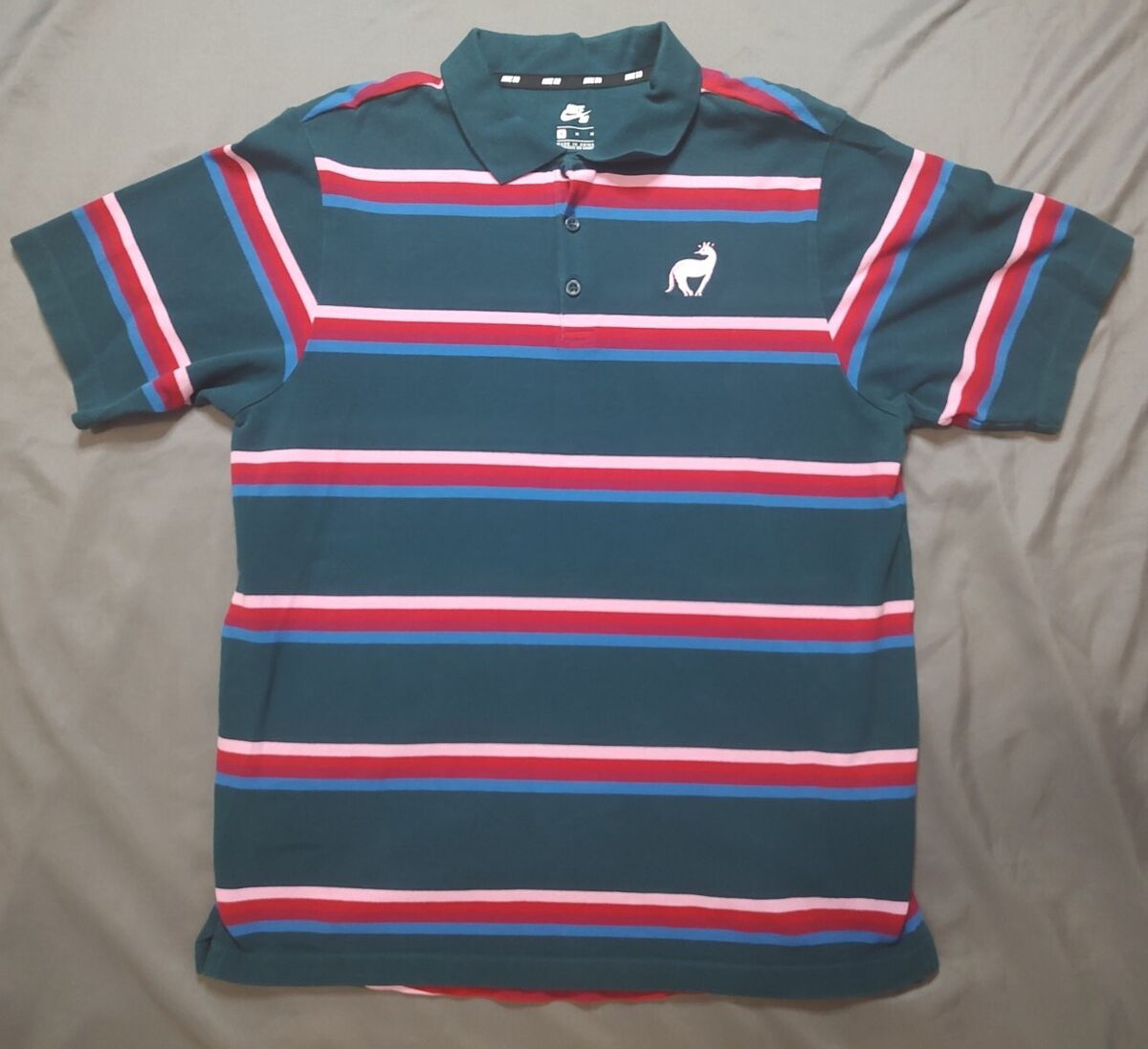 Rare* - Nike SB x Parra Crossover Casual Stripe Short Sleeve Rare* - Nike SB x Parra Crossover Casual Stripe Short Sleeve