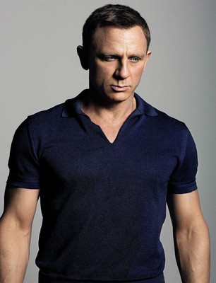 RARE Tom Ford James Bond Spectre Johnny Collar Navy Polo Shirt, 60