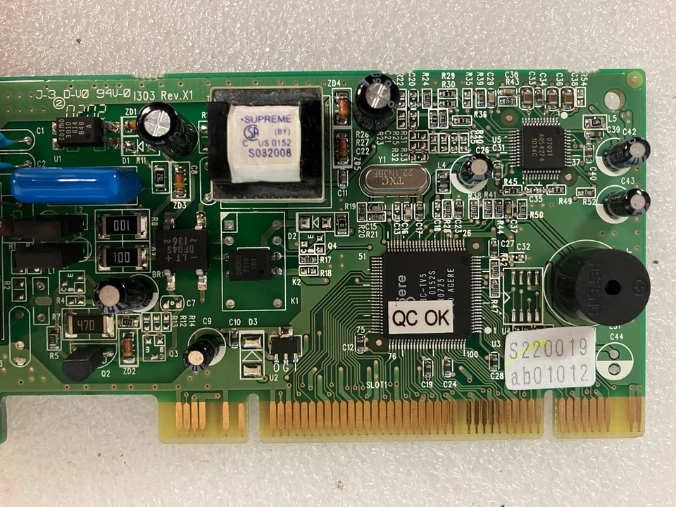 ~ Modem 56k Model: GPC-92/TMH1 Dual Port Modem GVC-GPCI-92/TMH1 RJ11C - Image 3 of 4