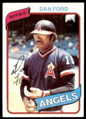 1980 TOPPS DAN FORD CALIFORNIA ANGELS #20