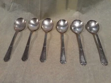  Wm rogers mfg co extra plate original rogers 6 soup spoons