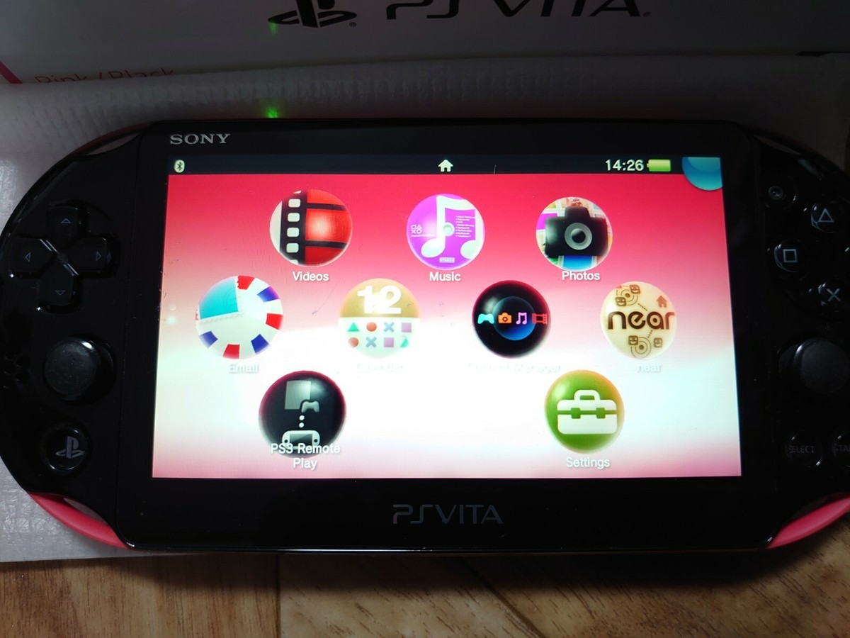 PS Playstation vita Wi-Fi model PINK BLACK PCH-2000 ZA15 box PS Playstation vita Wi-Fi model PINK BLACK PCH-2000 ZA15 box