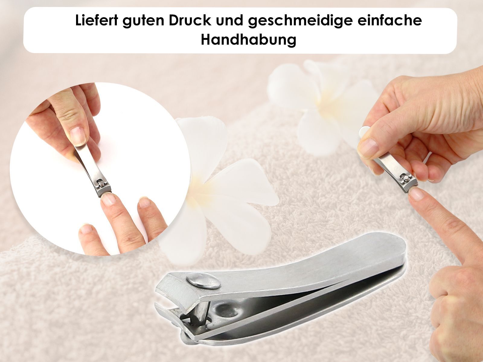 Nagelknipser Edelstahl 55mm STUDIO-QUALITÄT INOX