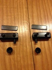 100 PAIR BLACK CABINET INSET GLASS DOOR STRIK...