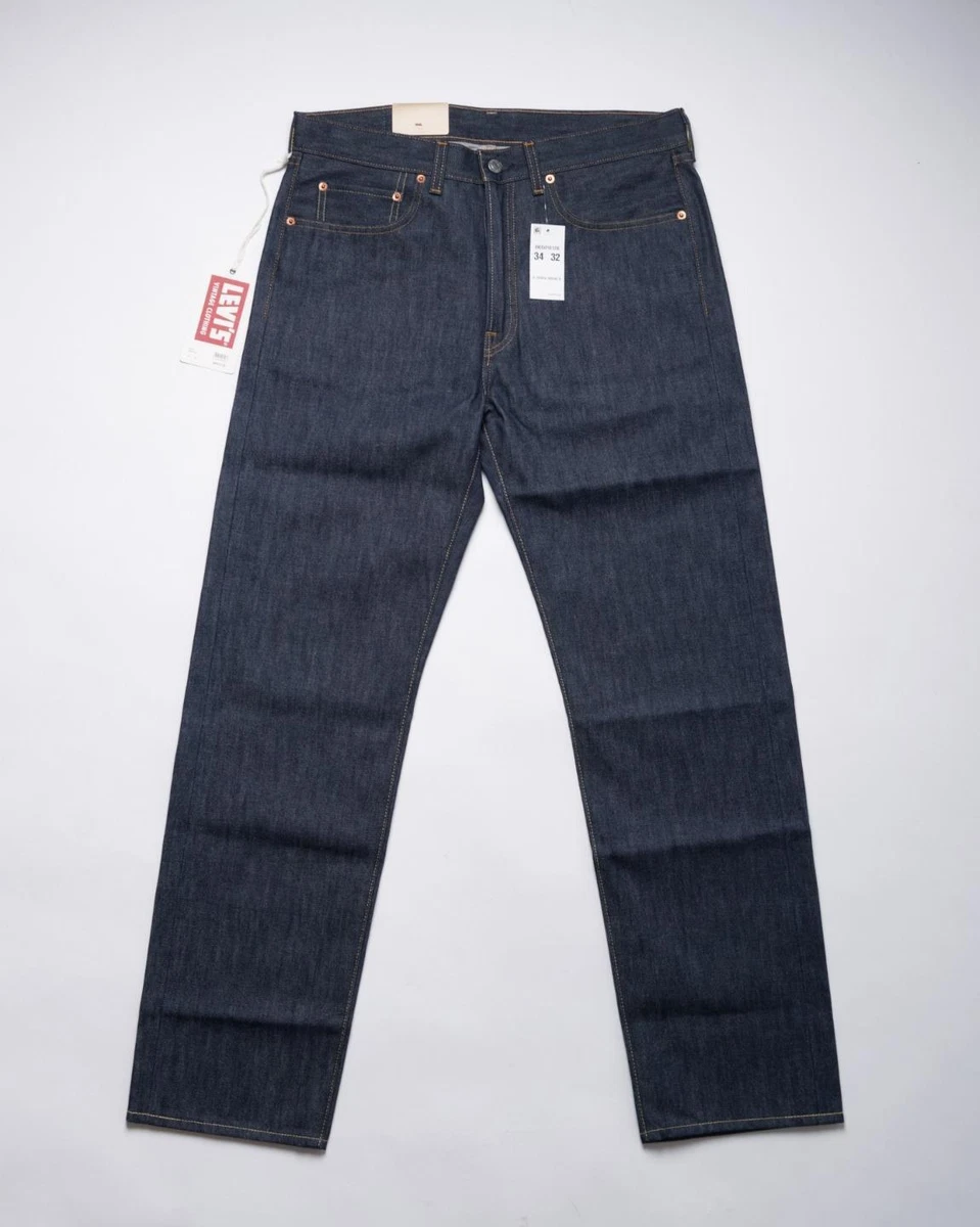 LVC Levi's Vintage Clothing Big E 1966 501 XX Raw Selvedge Denim Jeans  34X32 USA