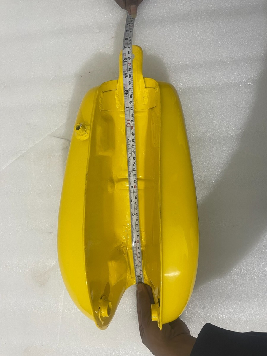1974-1979 Yamaha YZ80 YZ80A Yellow Painted Steel Fuel Tank Model
