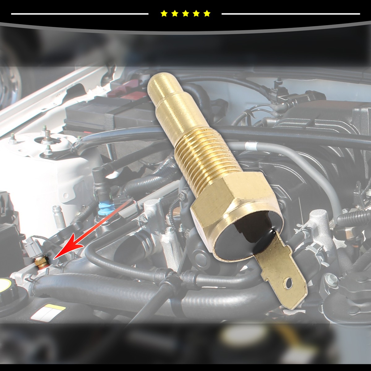 Allstar ALL99057 Interrupteur De Température D'eau 235 Degrés Avec