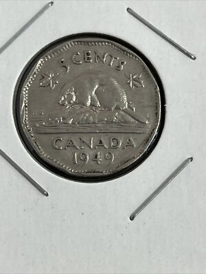 1949 🇨🇦 Canada Nickel - AU - 5 Cent Coin - King George VI | eBay