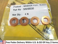 JCB PARTS - GENUINE JCB FUEL INJECTOR WASHER, SET OF 4 PCS. (PART # 320/06530)