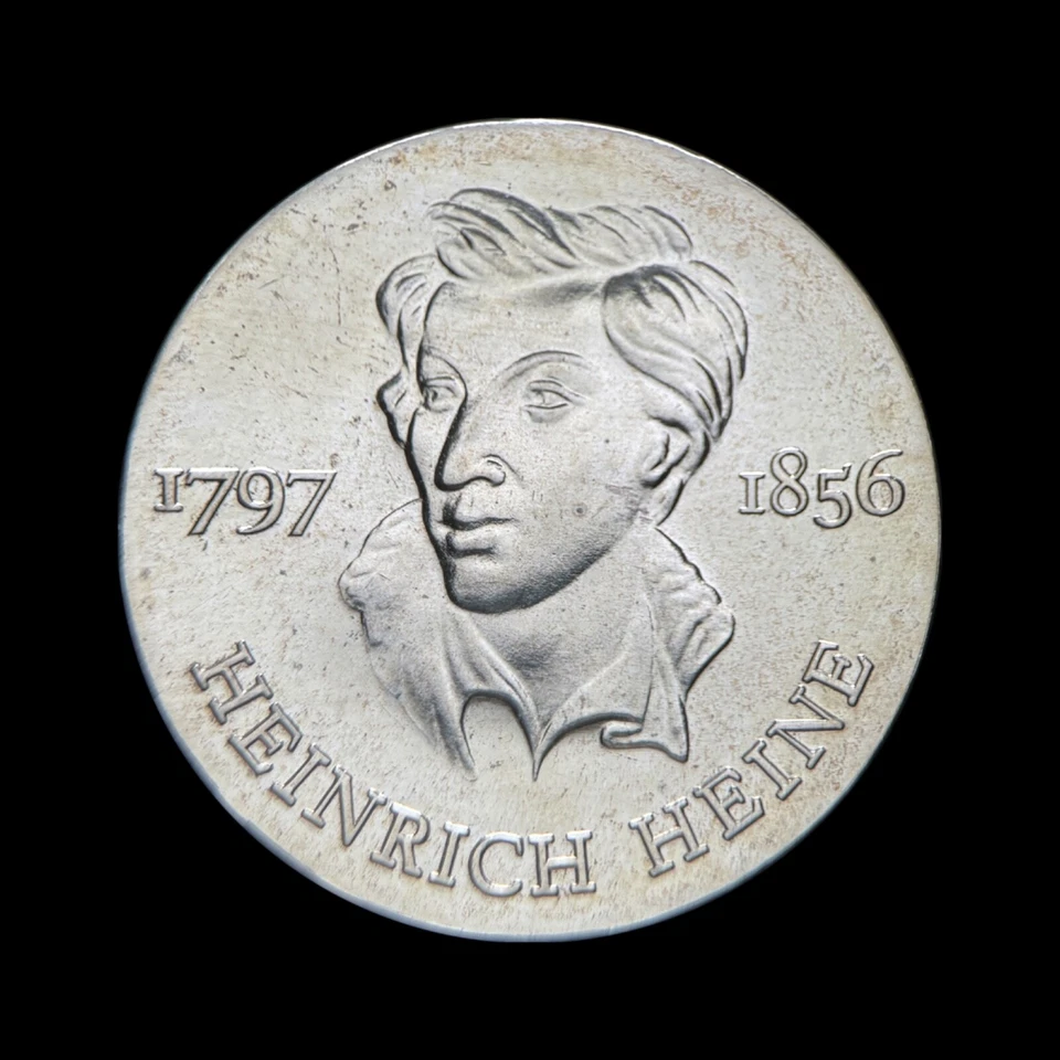 GERMANY. 1972, 10 Mark, Silver - Heinrich Heine, East (DDR) Berlin A 1 - Image 3 of 3