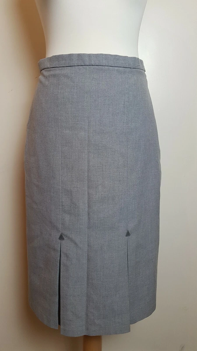 Flared grey skirt cheap