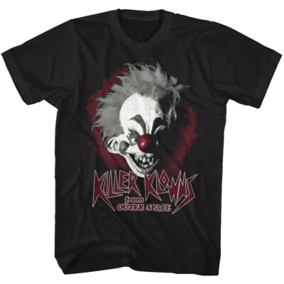 Killer Klowns Men's T Shirt Horror Movie Outer Space TASTY Evil Clowns Black