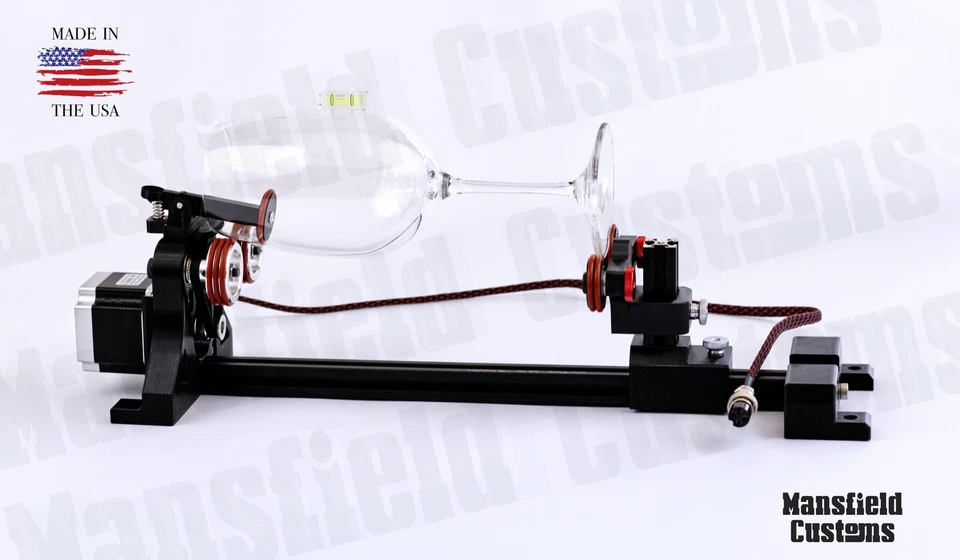 Accesorio grabador giratorio láser de CO2 funciona con grabadores láser chinos Foto 4 de 4