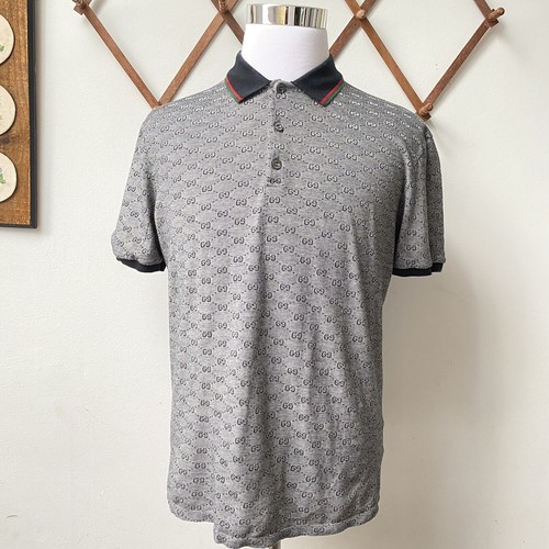 Áo phông Nam Nữ ☀ ĐỦ SIZE 40-80 KG ☀ Áo Polo Gucci siêu cấp họa tiết  monogram | TANYA