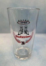 Budweiser Anheuser-Busch St. Louis Missouri Retro 1948 Beer Glass Tumbler