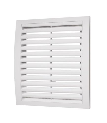 White Air Vent Grille - 250mm X 250mm / 10'' X 10 Inch - ABS