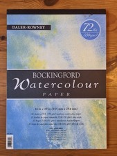 Daler Rowney, Bockingford Watercolour paper, 14 x 10 inch x 20 sheets new/unused