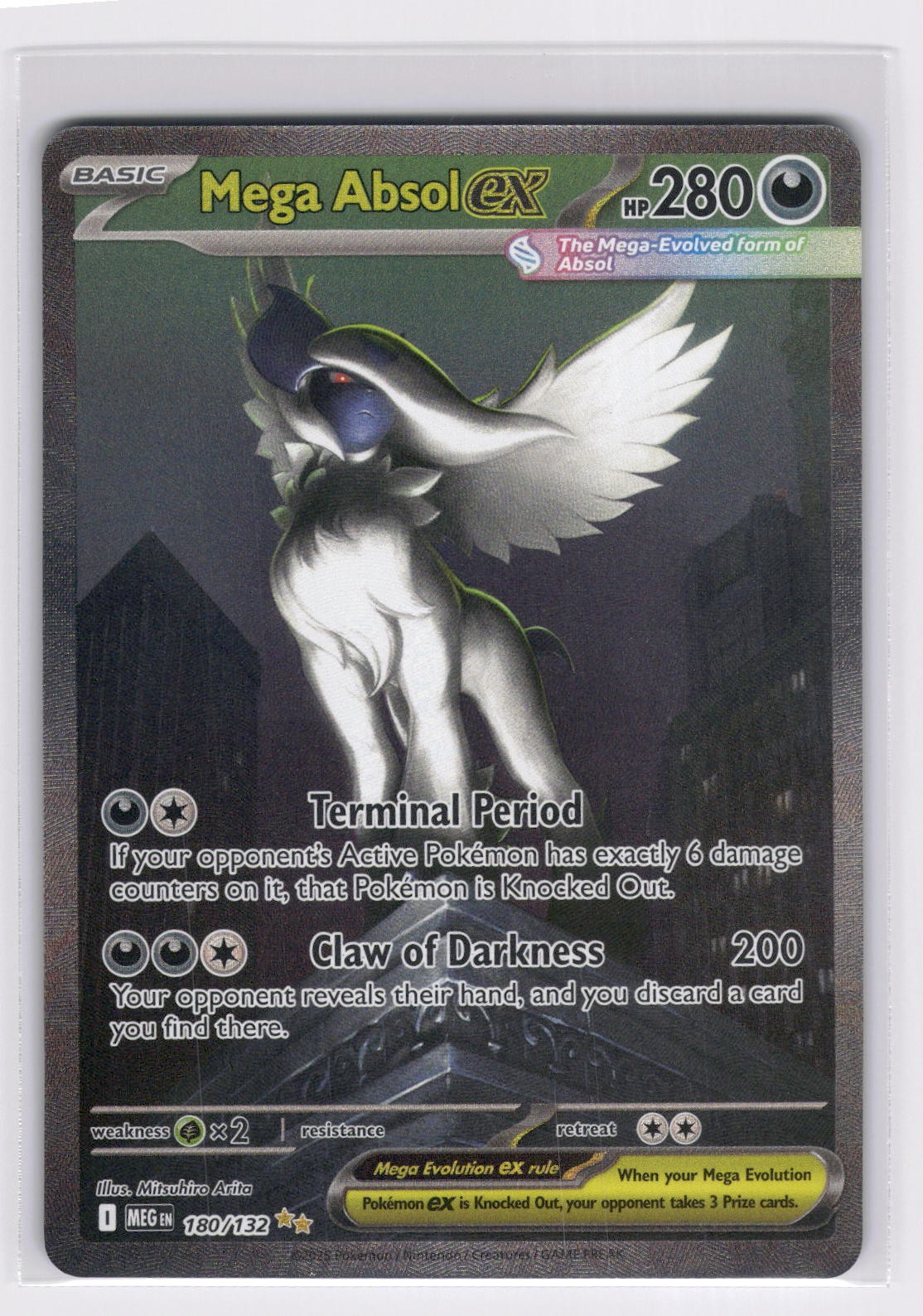 Mega Absol ex 180/132 - Special Illustration Rare Mega Evolution Pokemon NM