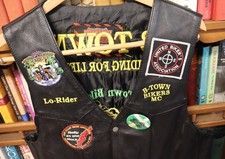 Vintage Leather Motorcycle vest