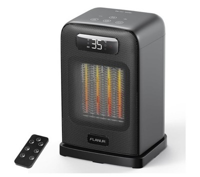 Tragbare Keramikheizung 1500W mit Thermostat, Schnellheizung, ECO Modus, 2-in-1