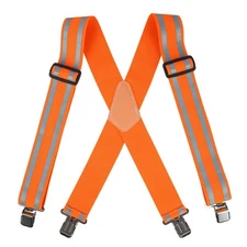 KUNN Safety Reflective Suspender Safety High Visibility Men Work Suspender,Or...