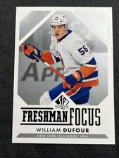 23-24 UD SP Authentic Hockey RC Freshman Focus FF-25 William Dufour