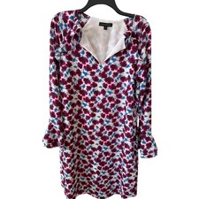 Banana Republic Floral Dress Women's Size Medium Purple Blue Cottagecore Chic