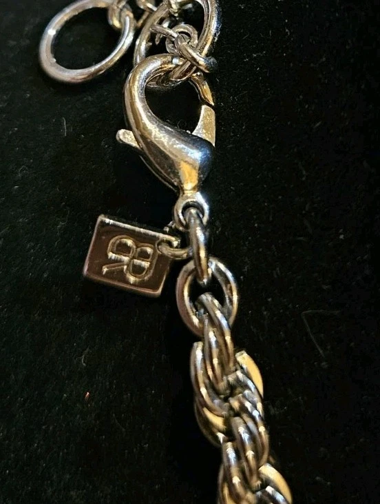 Nevklave de plata Banana Republic con pedrería 20 pulgadas Foto 2 de 2